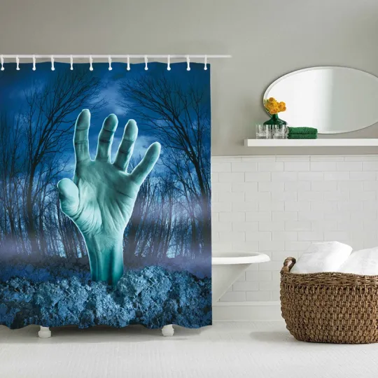 Discover Shower Curtain Waterproof Fabric Bathroom Decoration