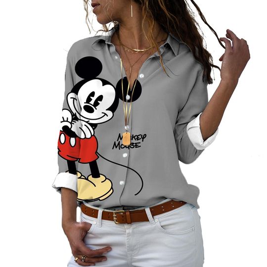 Discover Disneyyy Mickeyy Minniee Women's Blouse