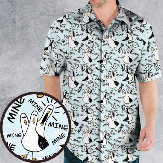 Discover Mine Mine Mine Seagulls Hawaiian Shirt
