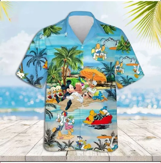 Discover Disneyyy Mickeyy mouse Hawaiian Shirt Summer Vacation Beach Style