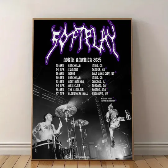 Discover Soft Play North America Tour 2025 Poster