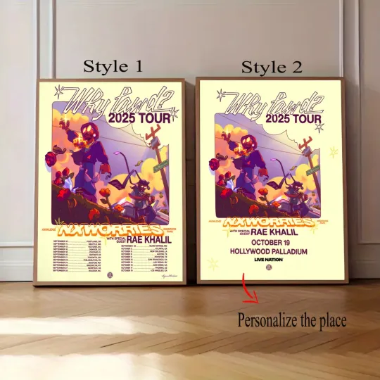 Discover NxWorries Why Lawd 2025 Tour Poster