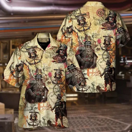 Discover Starr Warss Darthh Vaderr Pirates Hawaiian Shirt