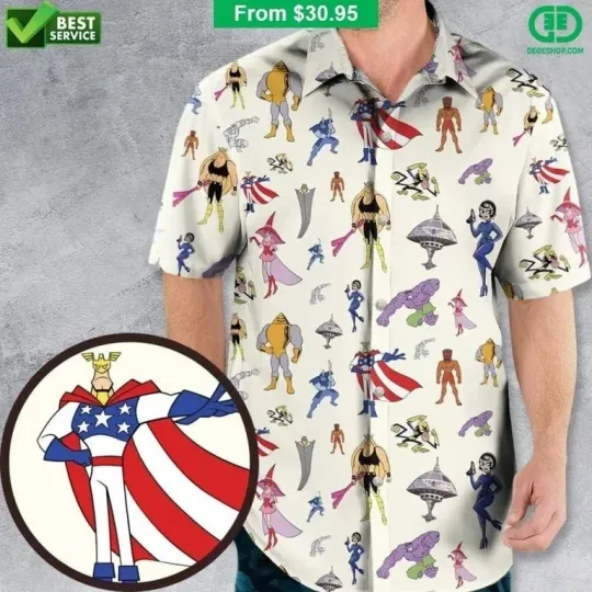 Discover The Justice Friends Characters Hawaiian Shirt