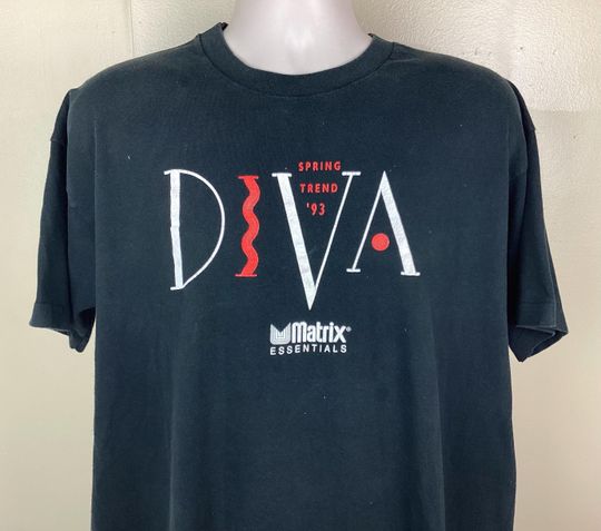 Discover Vtg 1993 Diva Matrix Essentials T-Shirt