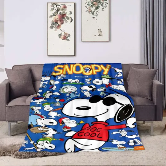Discover Snoopy Cartoon Blankets 3D Printing