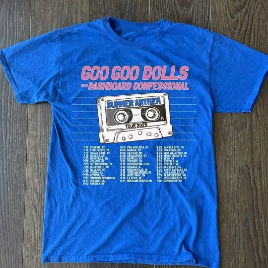 Discover Goo Goo Dolls SUMMER TOUR 2025 Band Gift Shirt