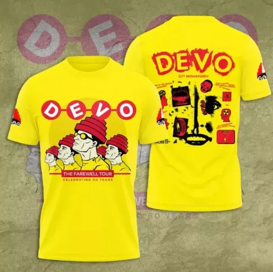 Discover Unisex Devo 3D Devo Band T-Shirt Gift For Fan