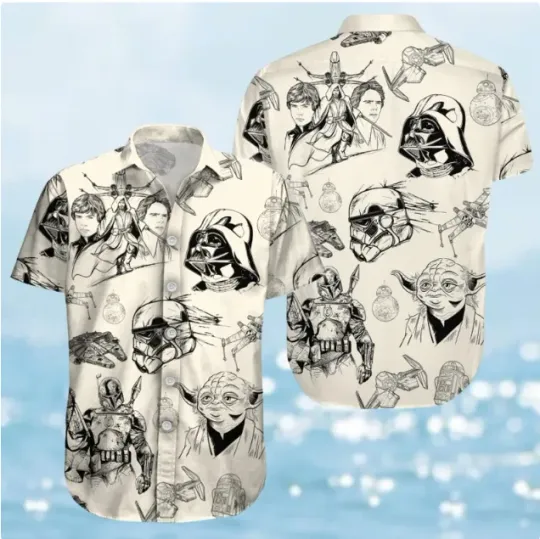 Discover Darthh Vaderr Button 3D HAWAII SHIRT HALLOWEEN GIFT CHRISTMAS GIFT
