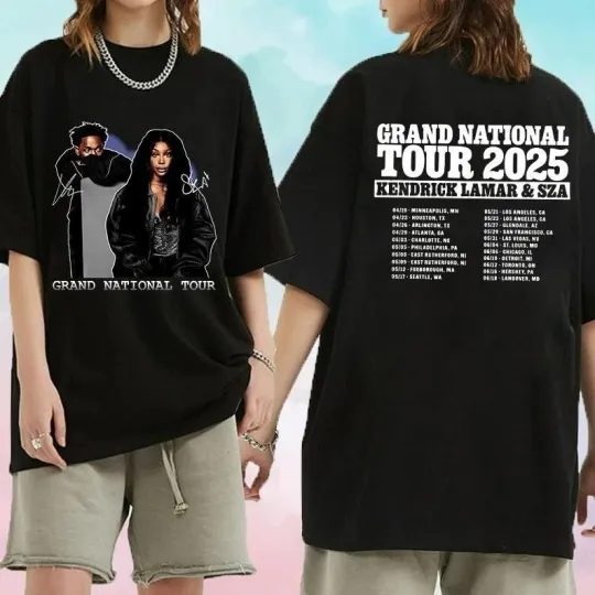 Discover Kendrick Lamar SZA Shirt  Kendrick Lamar SZA Tour 2025 Shirt  Grand National