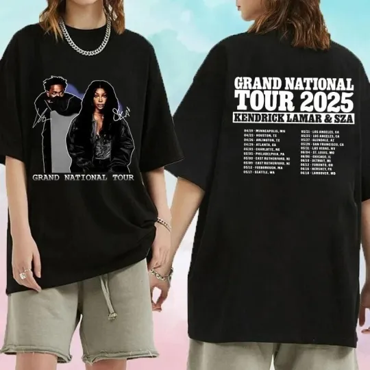 Discover Kendrick Lamar SZA Shirt, Kendrick Lamar SZA Tour 2025 Shirt, Grand National