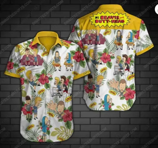Discover Beavis And Butt-Head 3D HAWAII SHIRT HALLOWEEN GIFT CHRISTMAS GIFT