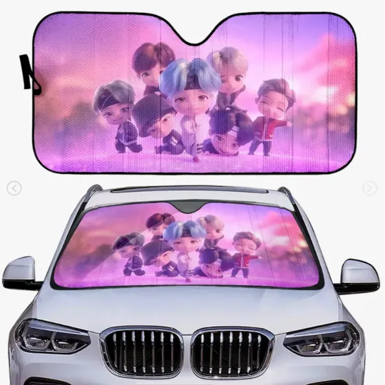 Discover BTS Tiny Tan Car Sun Shade