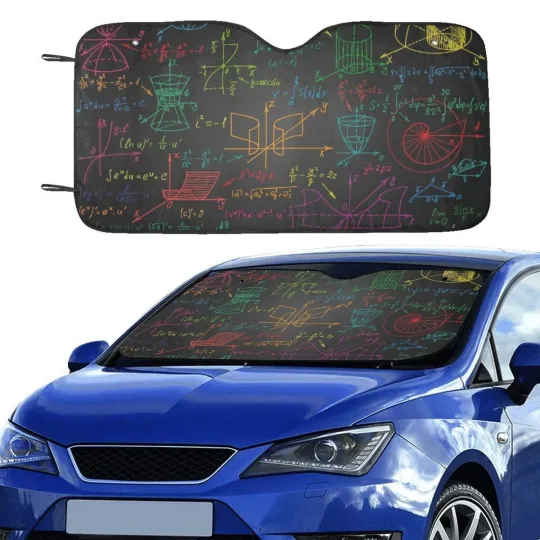 Discover Math Windshield Car Sunshade