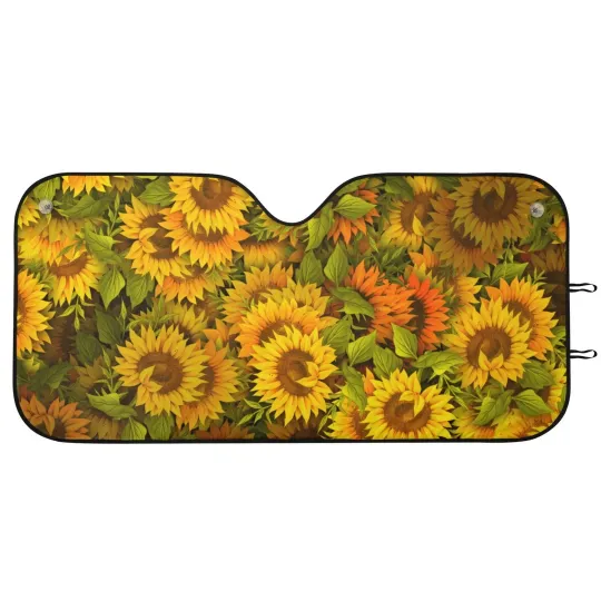Discover Sunflower Windshield Sun Shade