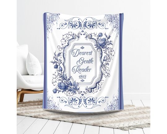 Discover Dearest Gentle Reader Throw Blanket, Gift For Bridgeton Fan
