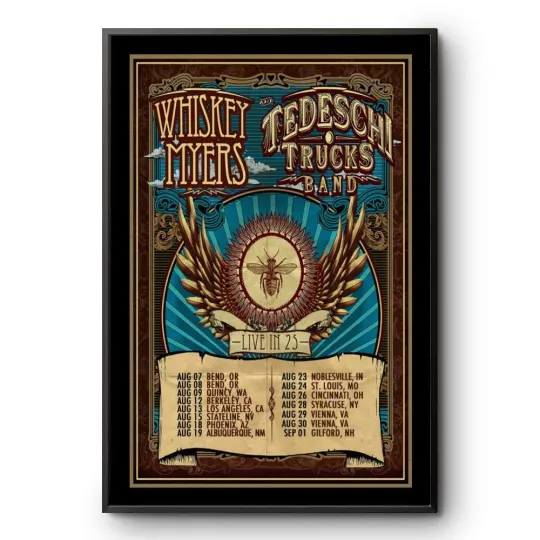 Discover Whiskey Myers And Tedeschi Trucks Band Live In 2025 Tour Poster