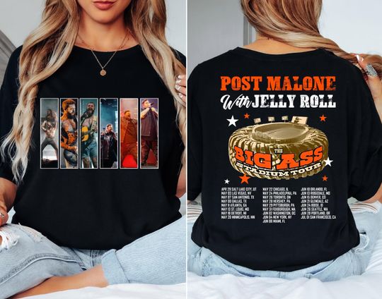 Discover Comfort Colors Post Malone Jelly Roll Shirt, Jelly Roll Concert Tshirt