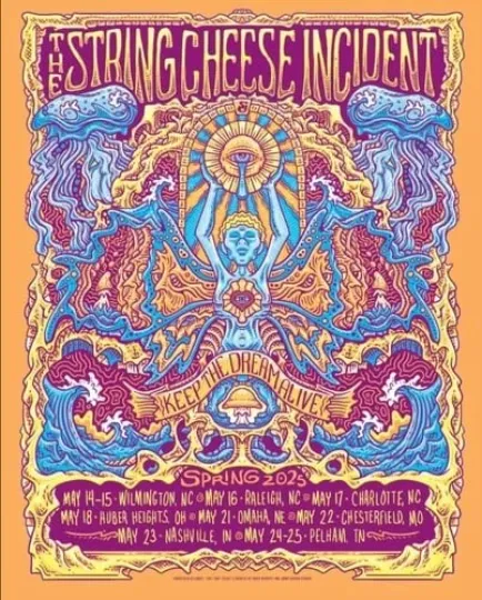 Discover The String Cheese Inciden Spring Tour 2025 Poster High Print