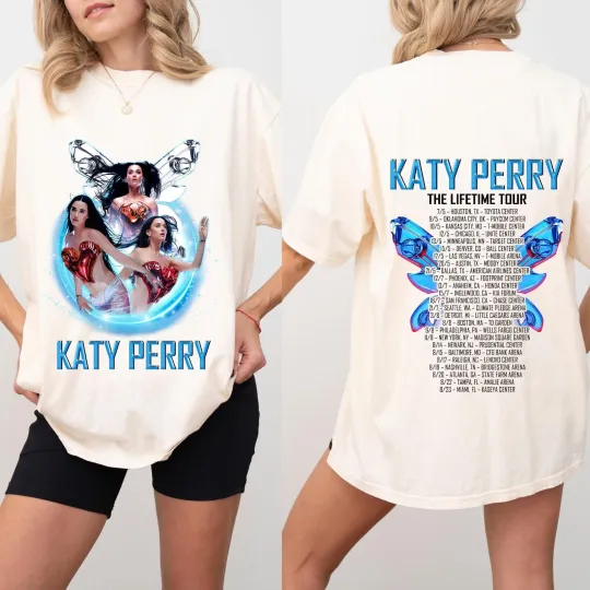 Discover Katy Perry 2025 Concert Katy Perry the Lifetime Tour Music Fan T-Shirt