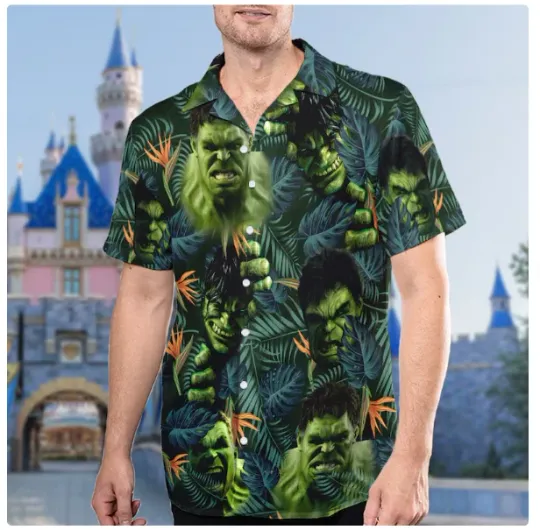 Discover Big Green Angry Hero Aloha 3D HAWAII SHIRT HALLOWEEN GIFT