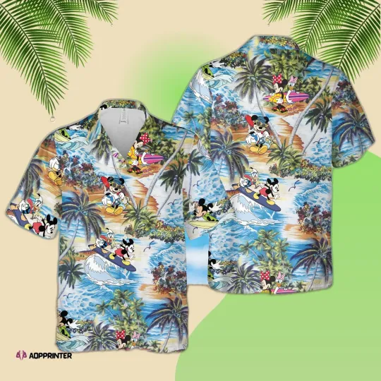 Discover Disneyyy Mickeyy mouse Summer Button Up Hawaiian Shirt Aloha Shirt