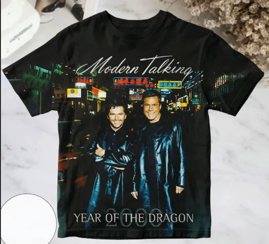 Discover Modern Talking Year Of The Dragon Album Cover AOP 3D T-Shirt