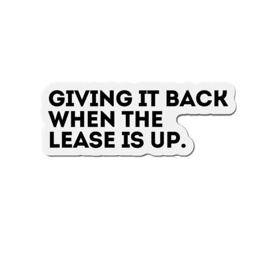 Discover Giving It Back When The Lease If Up Anti Elon Stickers