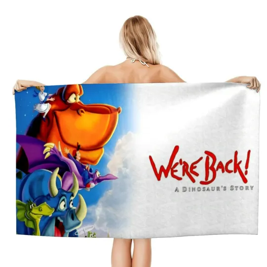 Discover We're Back Gifts Beach Towel for Women Girl Or Boys Birthday