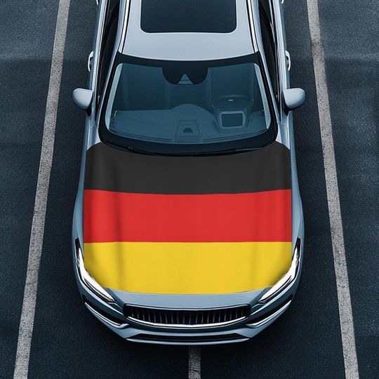 Discover Germany Flag, Germany Flag Car Hood cover, Football Fan Car Decor