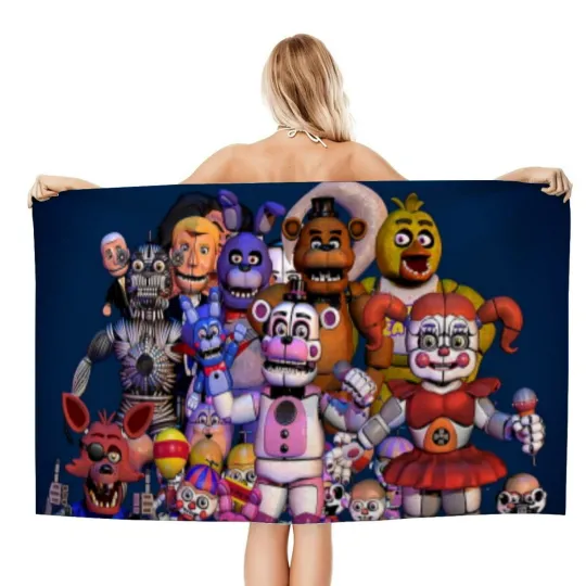 Discover Five Nights at Freddy's Gifts Beach Towel for Women Girl Or Boys
