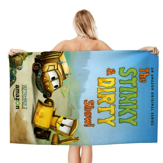 Discover Stinky & Dirty Gifts Beach Towel for Women Girl Or Boy Birthday