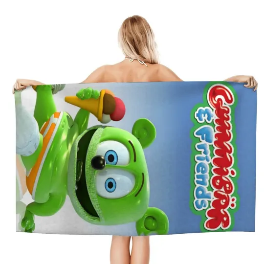 Discover Gummy Bear and friends Gifts Beach Towel for Women Girl Or Boy
