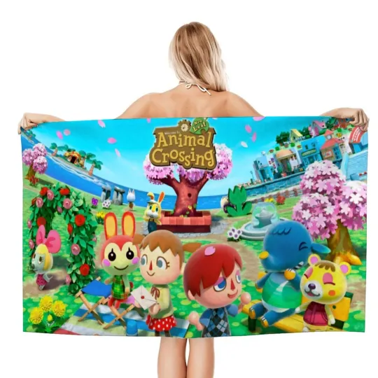 Discover Animal Crossing Gifts Beach Towel for Women Girl Or Boys Birthday