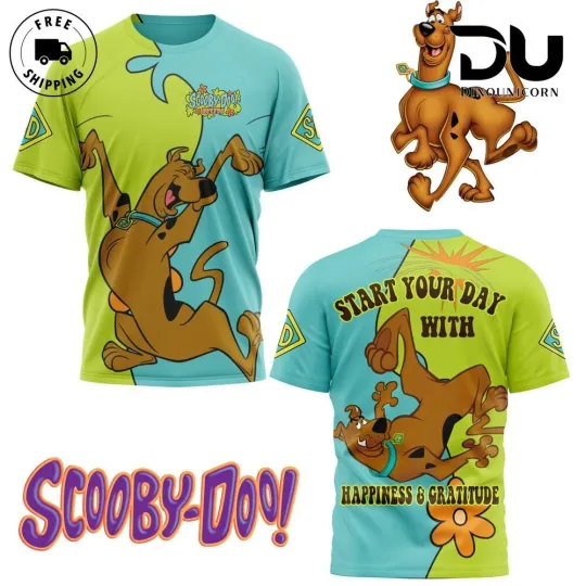 Discover New hote  2025 Scooby Doo Funny Short Sleeve Cotton 3D T-Shirt A458