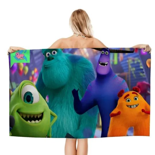 Discover EGmoda Monsters at Work Gifts Beach Towel for Women Girl Or Boys