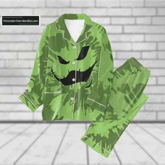 Discover Halloween Oogiee Boogiee Pajamas Set, Luxury Silk Pajamas Soft Sleepwear For Women