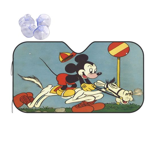 Discover Vintage Mickeyy Mouse Car Sun Shade, Disneyyy Fan Gift