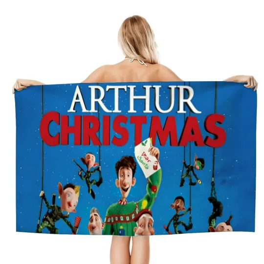 Discover Arthur Christmas Gifts Beach Towel for Women Girl Or Boys Birthday