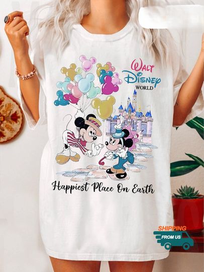 Discover Mickeyy and Minniee Happiest Place On Earth Shirt