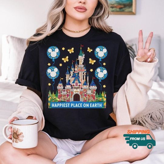 Discover Happiest Place on Earth Shirt, Disneyyy Castle F