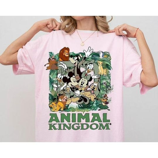 Discover Disneyyy animall kingdom Mickeyy Minniee Shirt