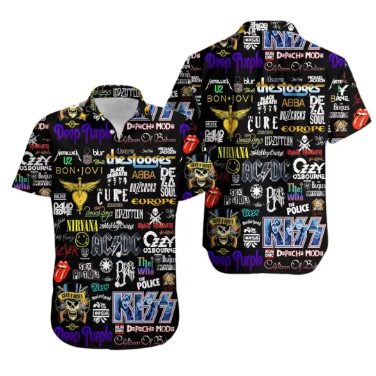 Discover Classic Rock Unisex Hawaiian Shirt, Vacation Gifts