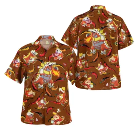 Discover Fuecoco PKM Hawaiian Shirt