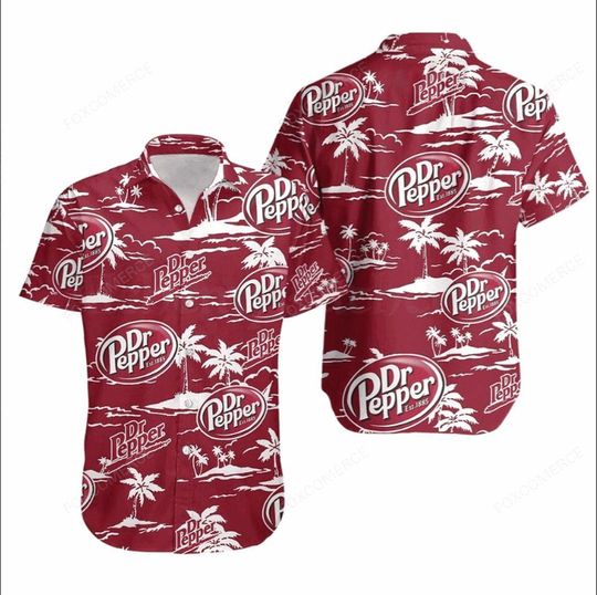 Discover Dr Pepper Shirt, Hawaii Style Dr Pepper Summer Shirt, Unisex Fit