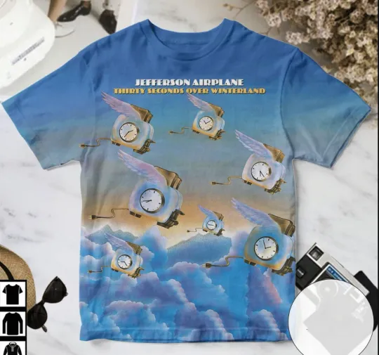 Discover Jefferson Airplane Thirty Seconds Over Winterland Album Cover AOP 3D T-Shirt