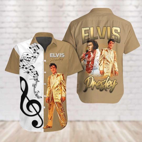 Discover Elvis Presley Button Shirt, Elvis King Of Rock