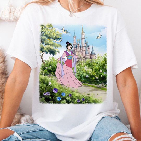 Discover Mulann Shirt, Floral Mulann Tee, Retro Disneyyy Princess Shirt