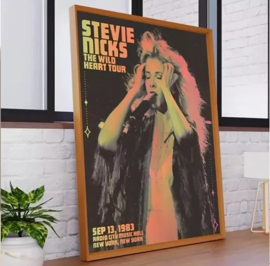 Discover Stevie Nicks The Wild Heart Vintage Tour Poster