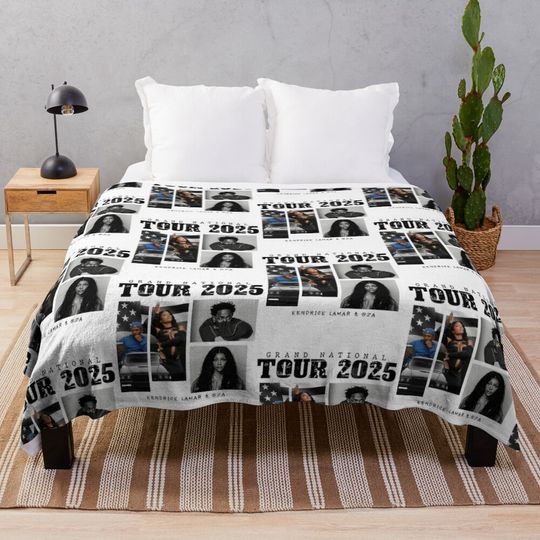 Discover Kendrick Lamar & SZA Tour 2025 Throw Blanket